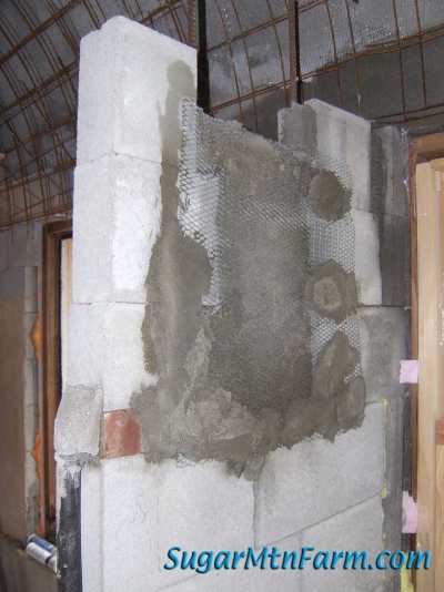 Parged Concrete